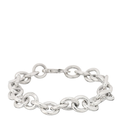 Tiffany Sterling Silver Large Round Chain Link Bracelet 1 of 3