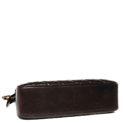 Chanel Lambskin Quilted Shoulder Bag Dark Brown 4 of 8