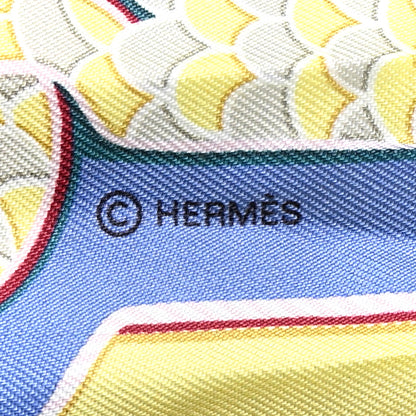Hermes Silk Epaulettes De Gala Twilly Blue Multicolor 4 of 6