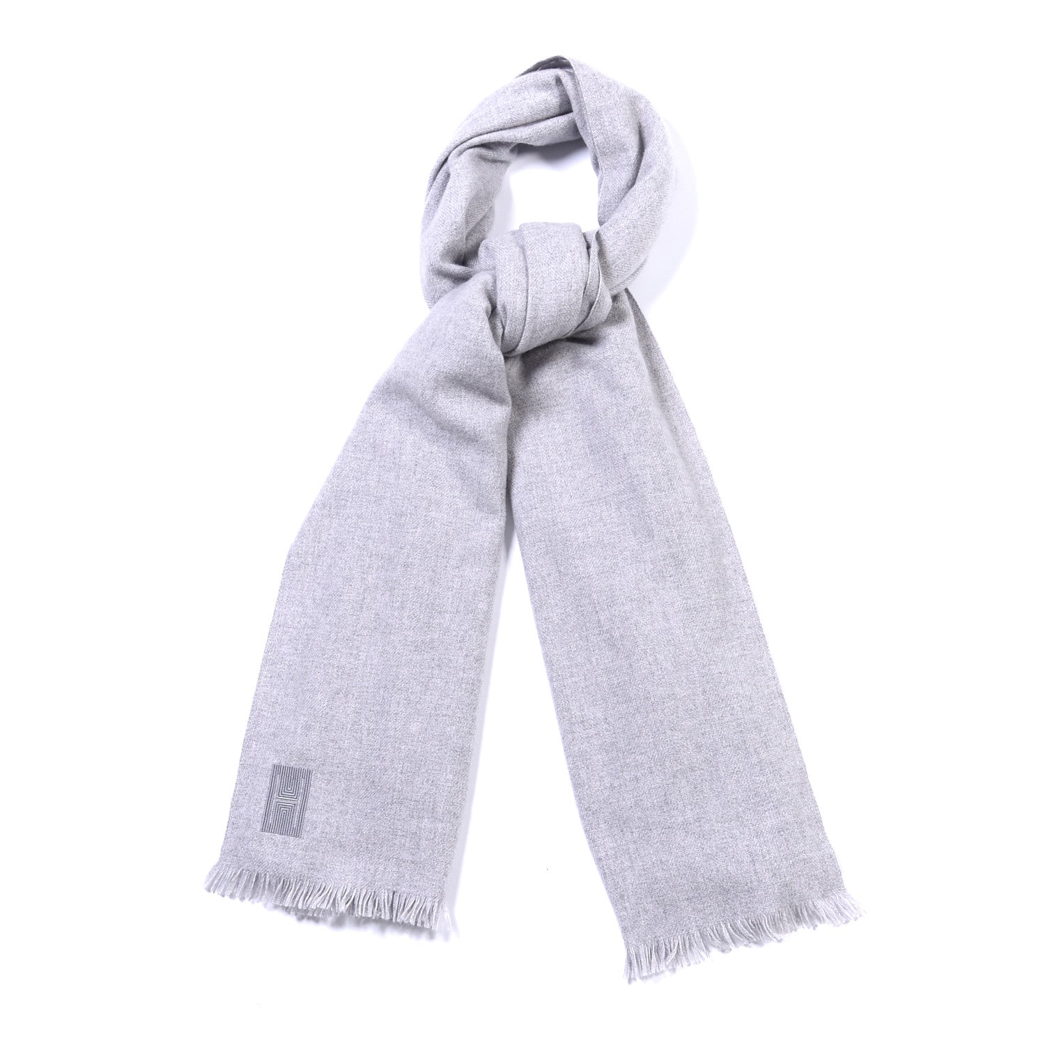 Hermes Cashmere Stole Scarf Grey 1 of 3
