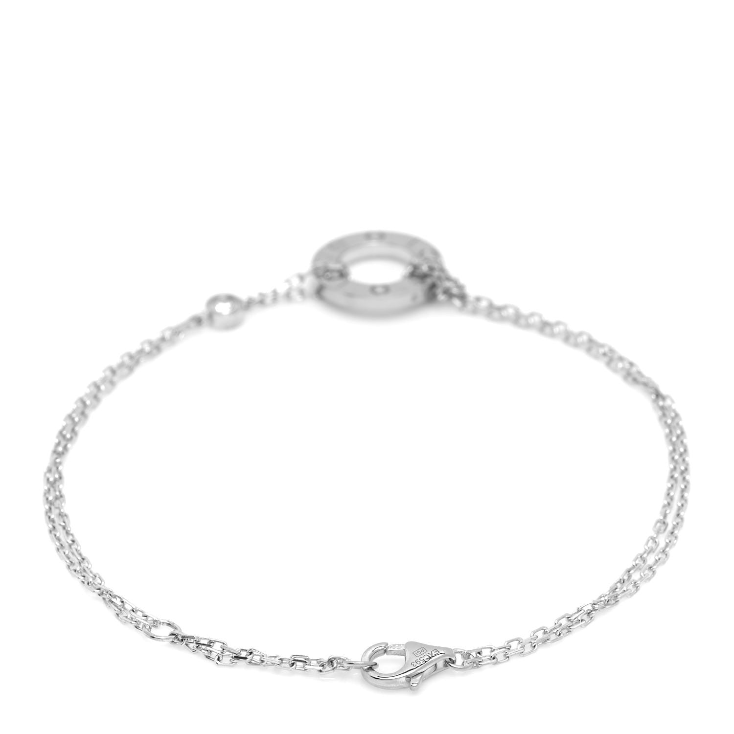 Cartier 18K White Gold Diamond LOVE Bracelet 3 of 6