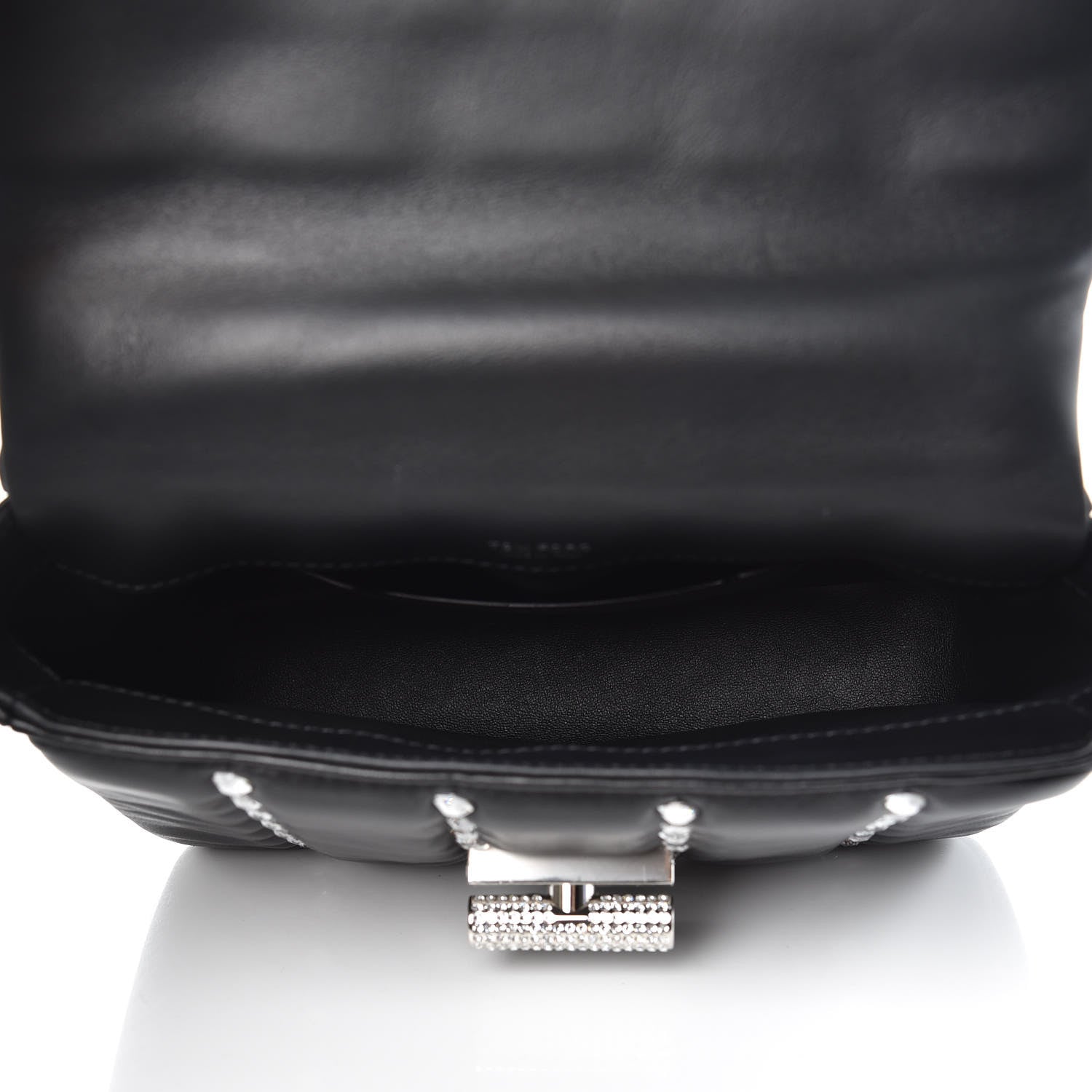 Tom Ford Lambskin Quilted Crystal Small Natalia Chain Bag Black 5 of 11