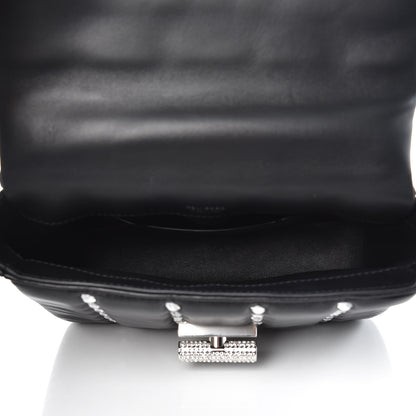 Tom Ford Lambskin Quilted Crystal Small Natalia Chain Bag Black 5 of 11