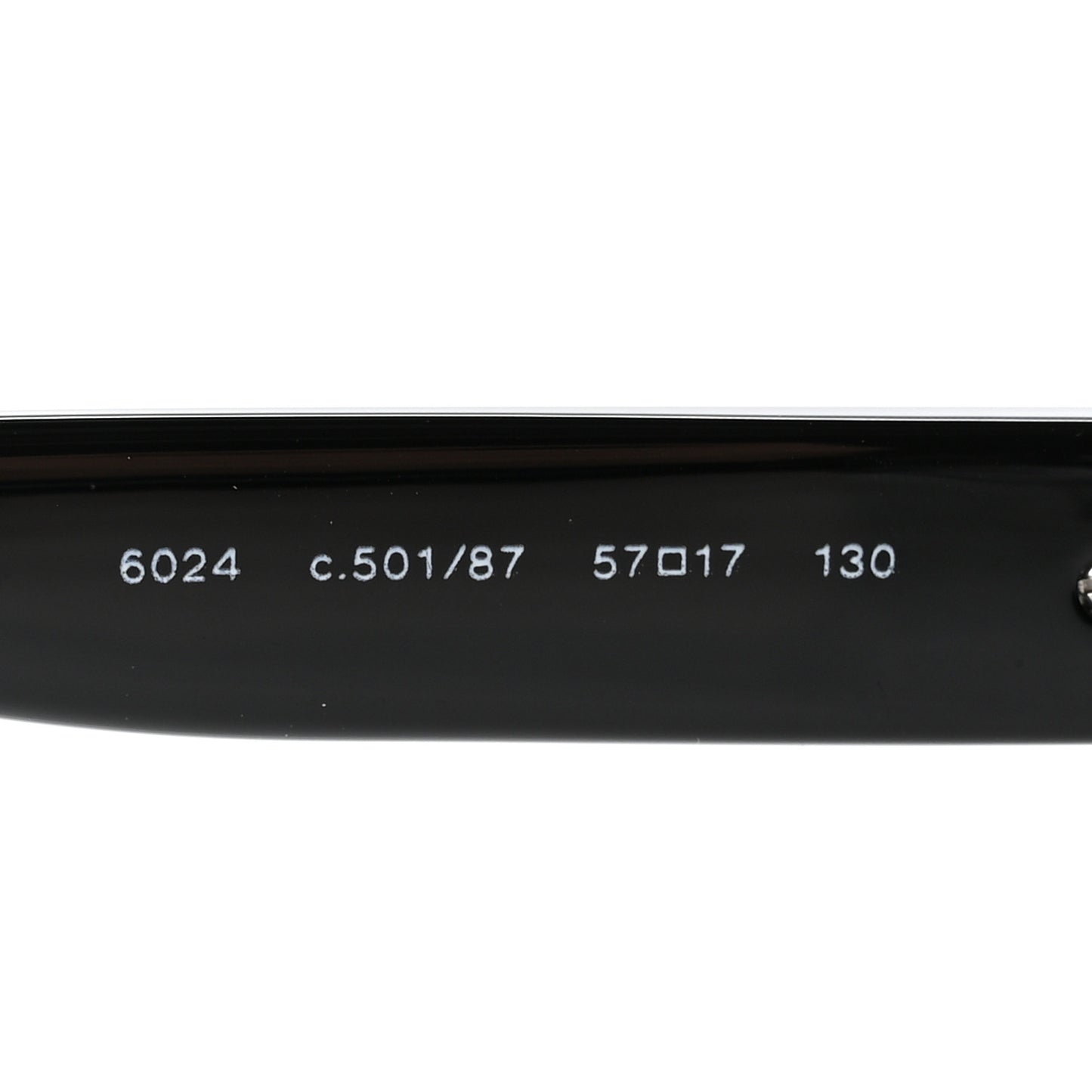Acetate Rectangle CC Sunglasses 6024 Black