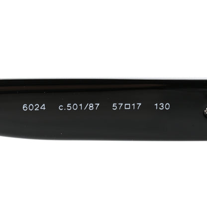 Chanel Acetate Rectangle CC Sunglasses 6024 Black 6 of 7