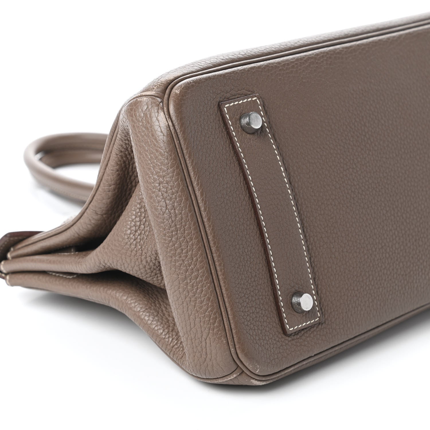 Hermes Taurillon Clemence JPG Shoulder Birkin II 42 Etoupe 6 of 13