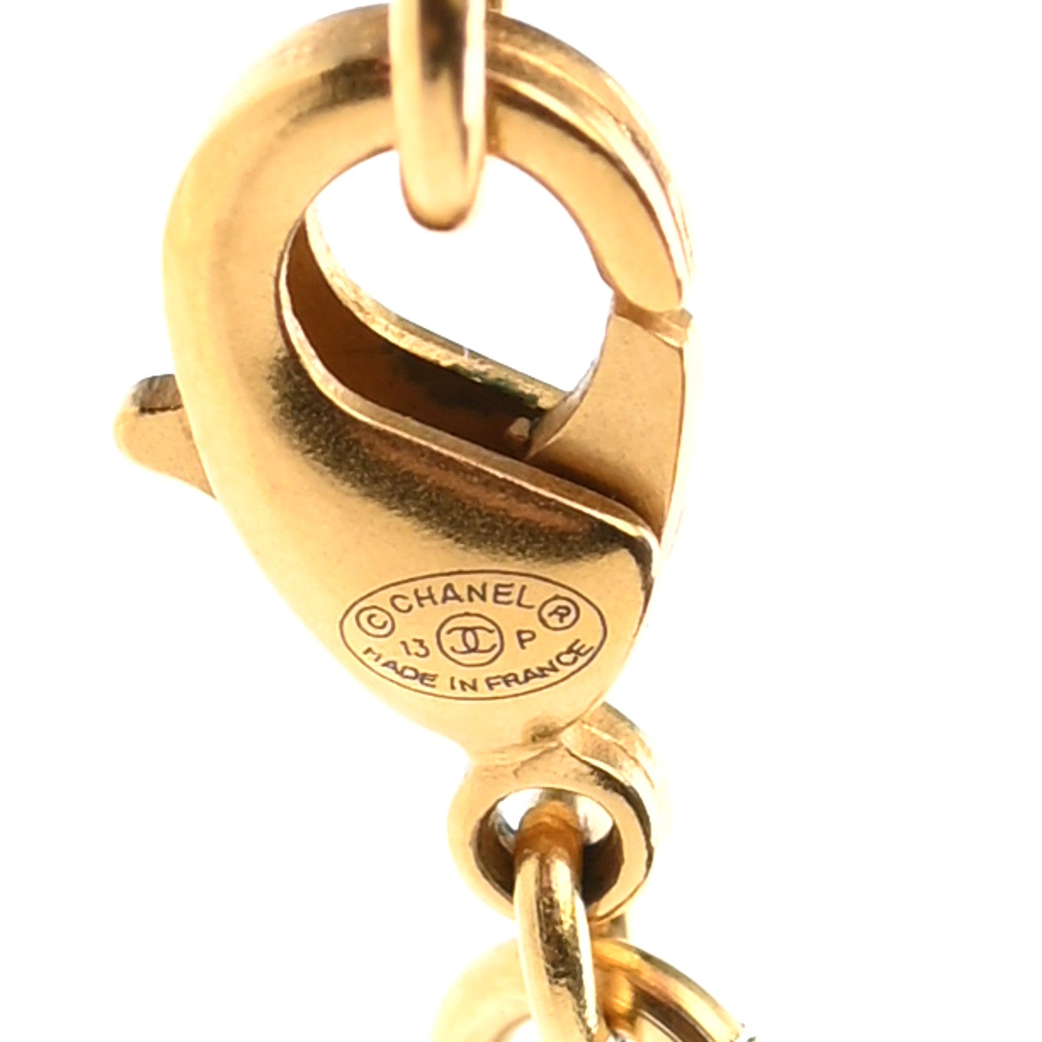 Chanel Metal CC Necklace Matte Gold 6 of 6