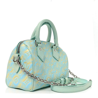 Louis Vuitton Empreinte Monogram Summer Stardust Speedy 20 Water Green 3 of 9