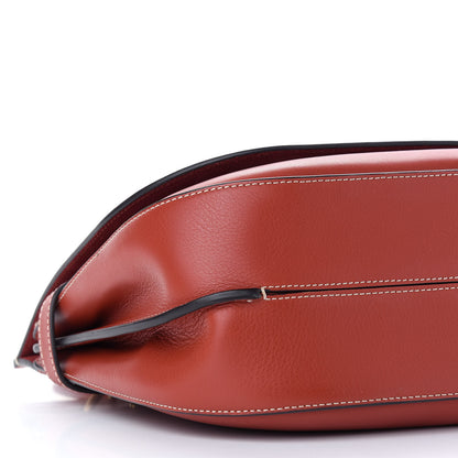 Mulberry Silky Calfskin Amberley Satchel Rust 8 of 9