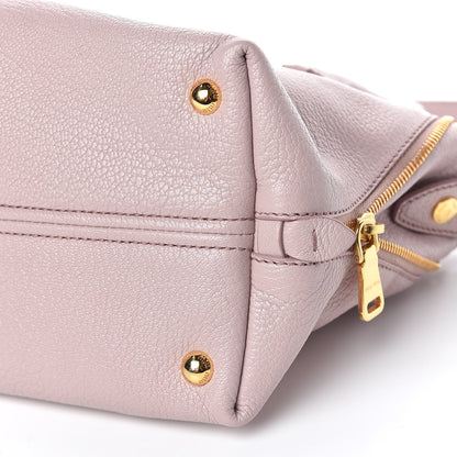 Miu Miu Goatskin Madras Top Handle Tote Mughetto 13 of 13