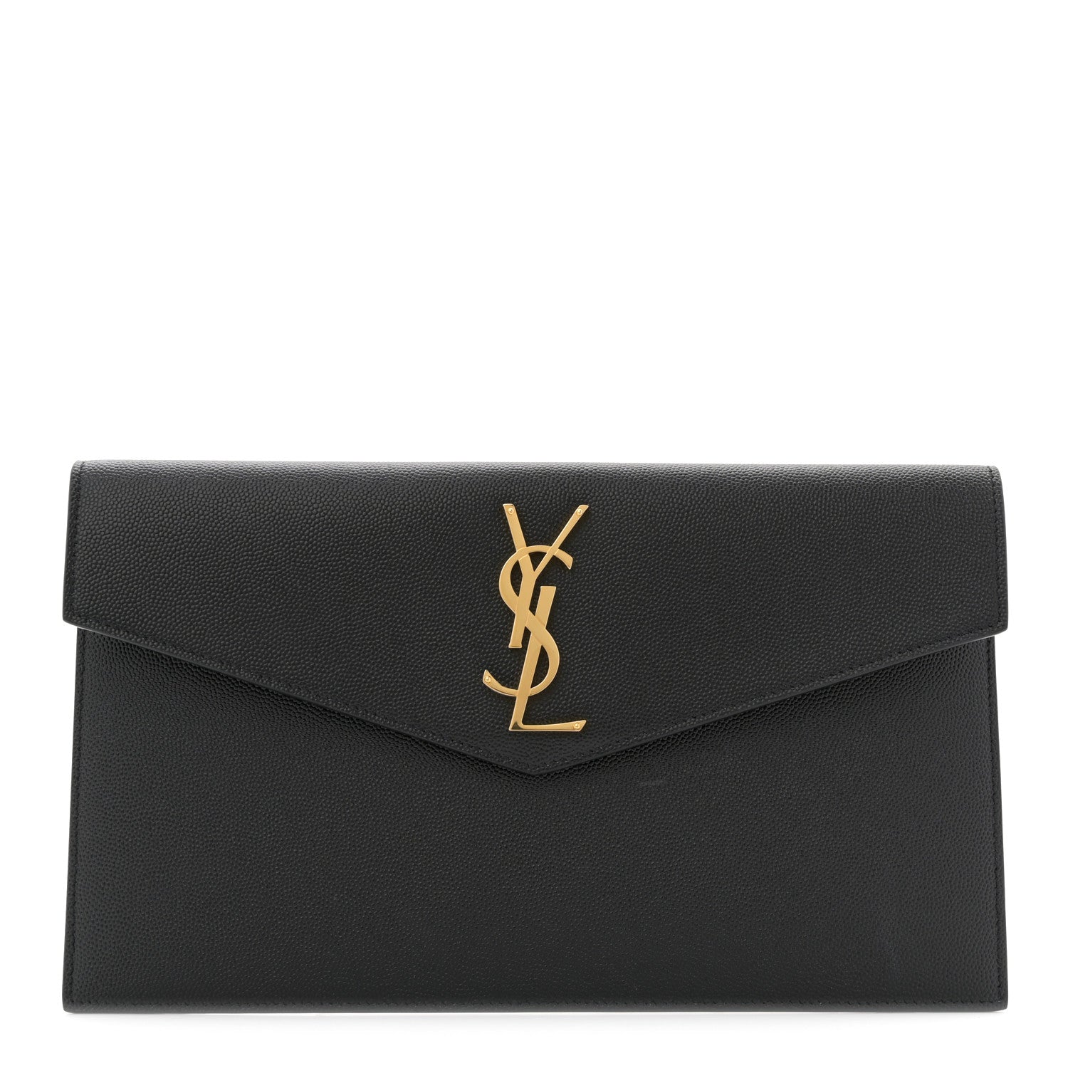 Saint Laurent Grain De Poudre Uptown Pouch Black 1 of 8