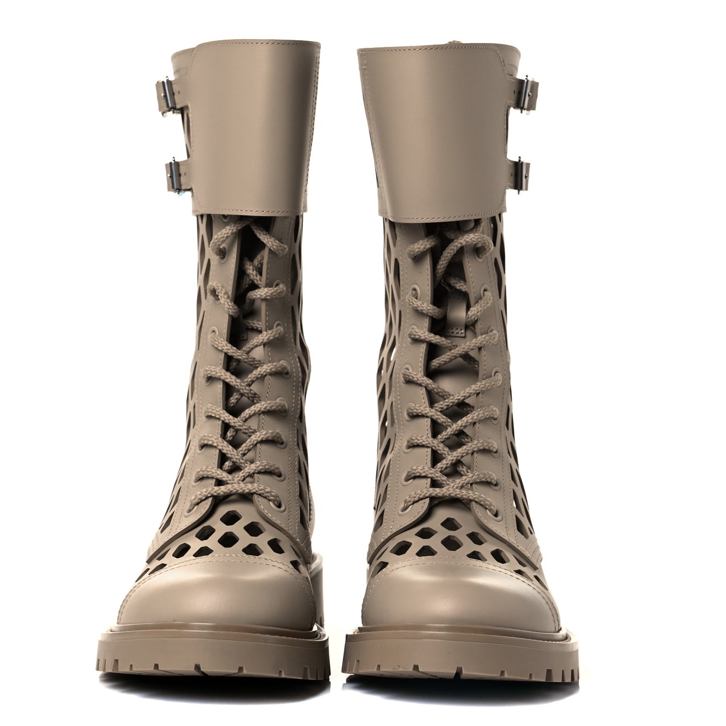 Matte Calfskin Womens D-Trap 30mm Tall Boots 40 Corde