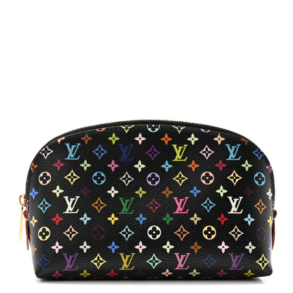 Louis Vuitton Monogram Multicolor Cosmetic Pouch Black Grenade 1 of 7