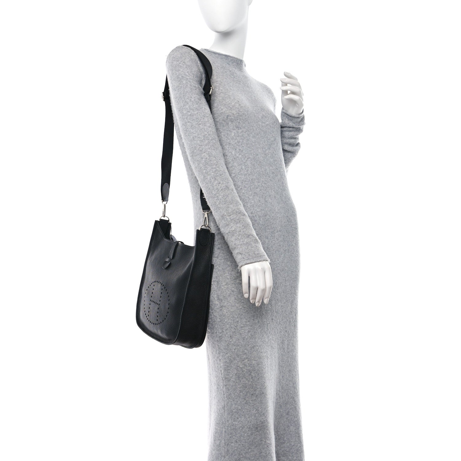 Hermes Taurillon Clemence Evelyne III PM Black 2 of 12