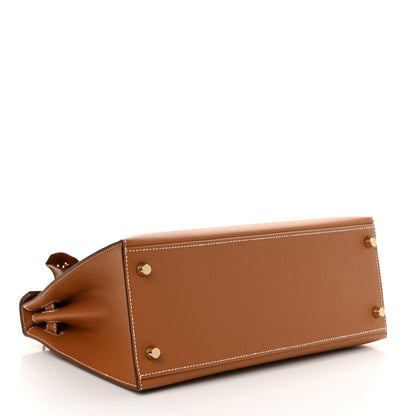 Hermes Epsom Kelly Sellier 28 Gold 4 of 13