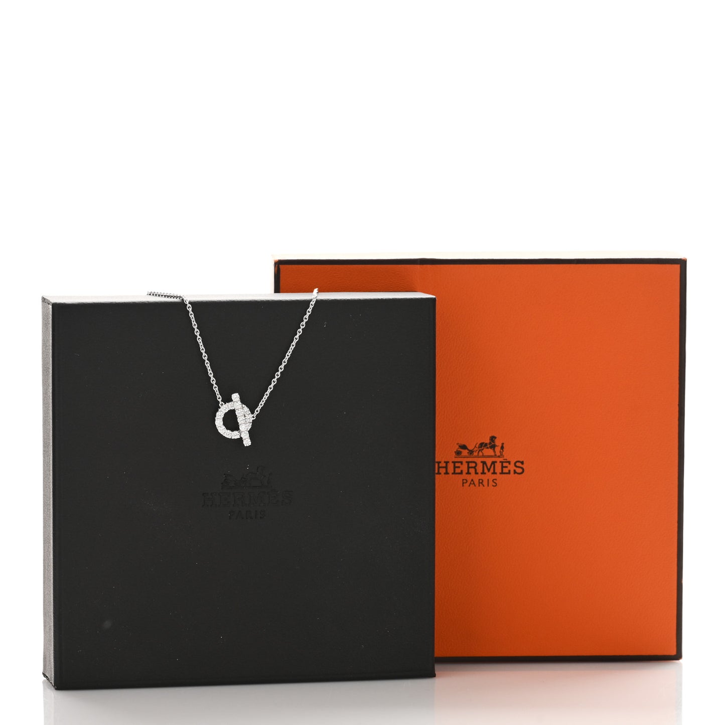 18K White Gold Diamond Finesse Pendant Necklace