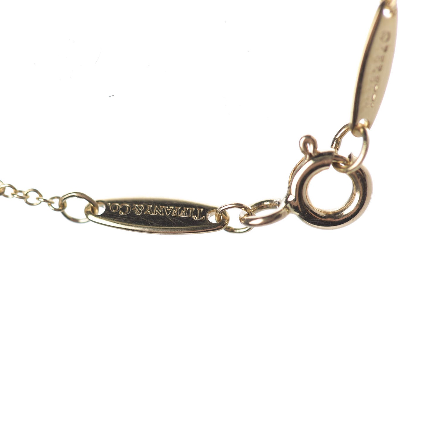 18K Yellow Gold Diamond .21ct Elsa Peretti Diamonds by the Yard Pendant Necklace