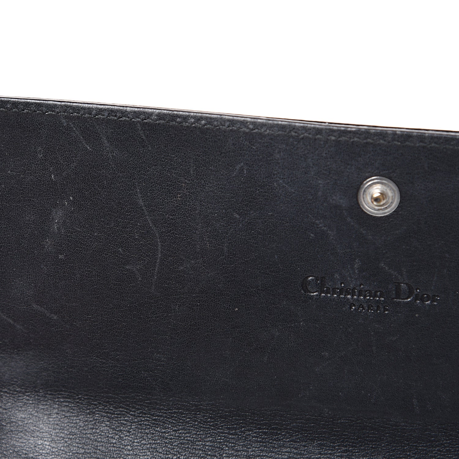 Christian Dior Patent Cannage Rendezvous Wallet Black 8 of 14