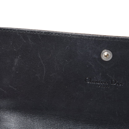 Christian Dior Patent Cannage Rendezvous Wallet Black 8 of 14