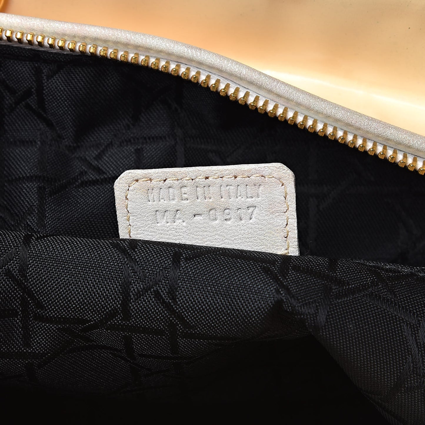 Patent Cannage Large Lady Dior White