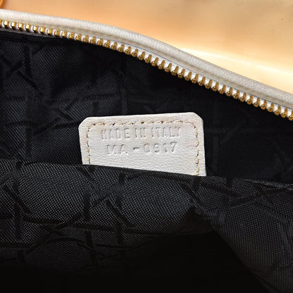 Christian Dior Patent Cannage Large Lady Dior White 7 of 13