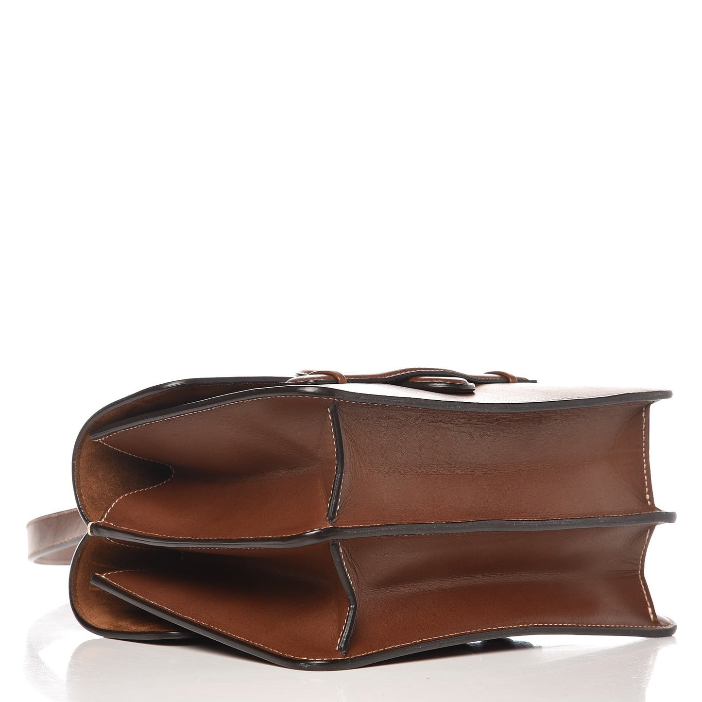 Natural Calfskin Medium Symmetrical Bag Chestnut