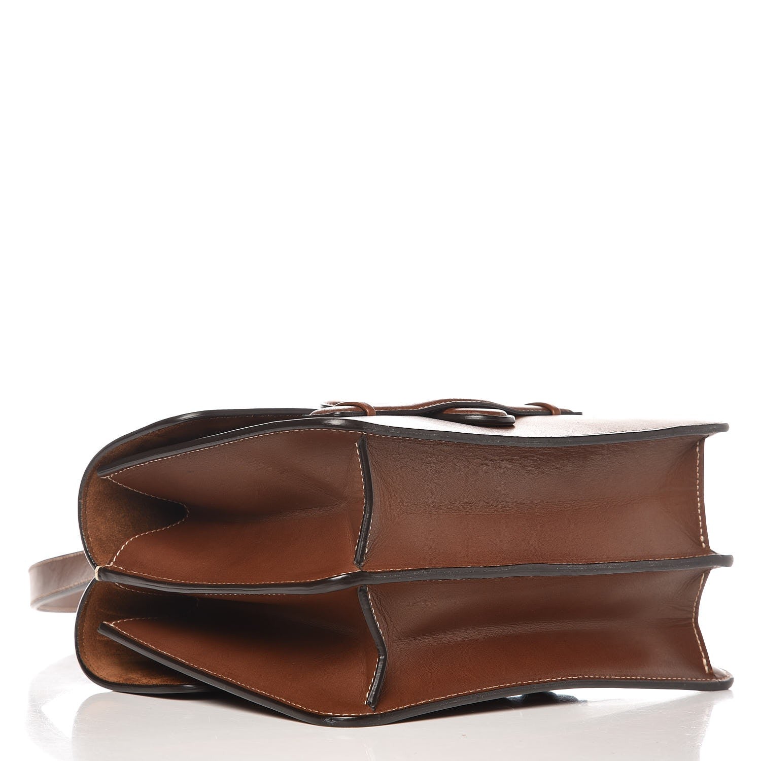 Celine Natural Calfskin Medium Symmetrical Bag Chestnut 4 of 9