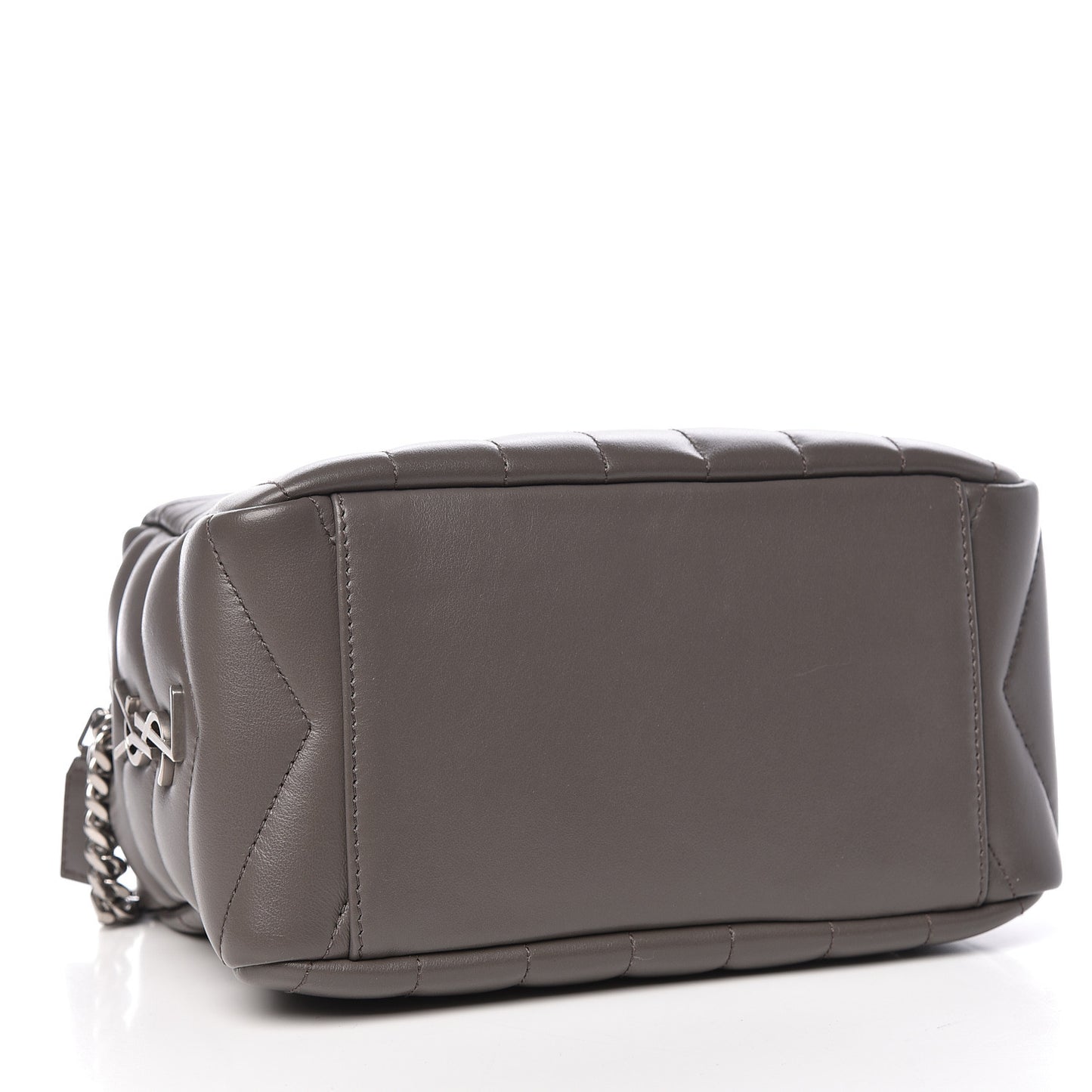 Calfskin Y Quilted Monogram Small Loulou Bowling Bag Earth