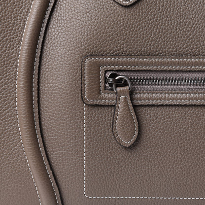 Celine Drummed Calfskin Mini Luggage Souris 8 of 12
