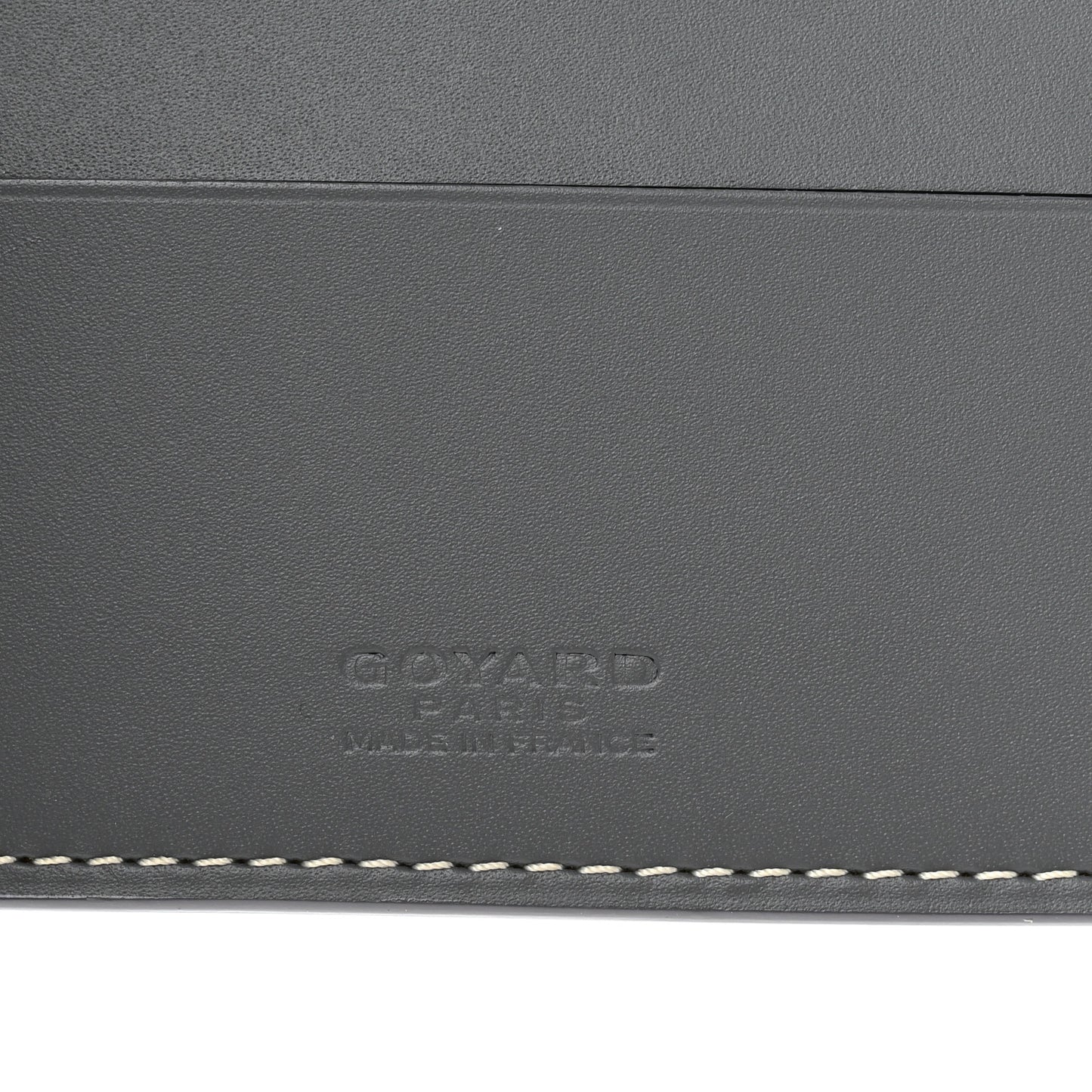 Goyardine Passport Wallet Grey