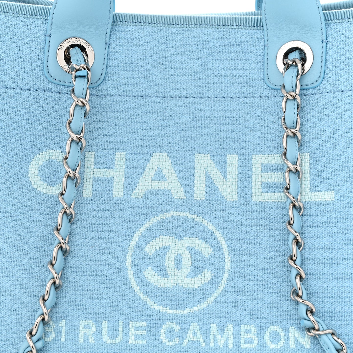 Mixed Fibers Medium Deauville Tote Light Blue