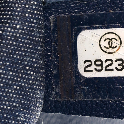 Chanel Lambskin Quilted Resin Bi-Color Chain Flap Bag Navy 7 of 14