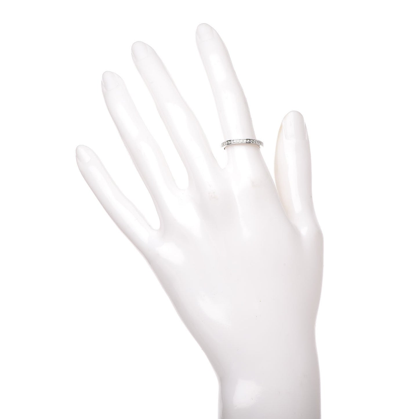 Platinum Diamond 2.1mm Romance Wedding Band Ring 49 4.75
