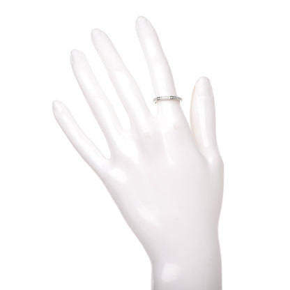 Van Cleef & Arpels Platinum Diamond 2.1mm Romance Wedding Band Ring 49 4.75 2 of 5