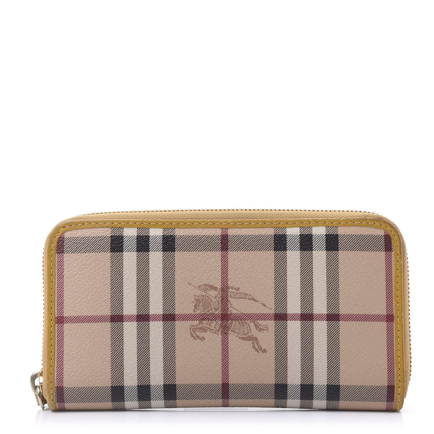 Haymarket Check Large Ziggy Zip Around Wallet Yellow
