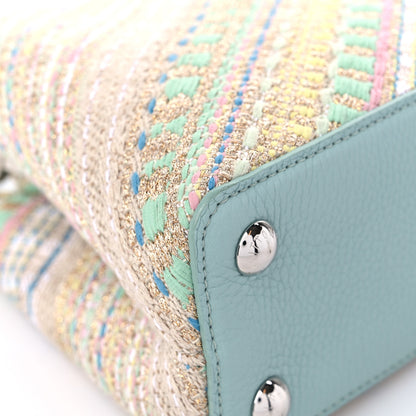 Louis Vuitton Tweed Taurillon Capucines BB Multicolor Light Blue 7 of 10