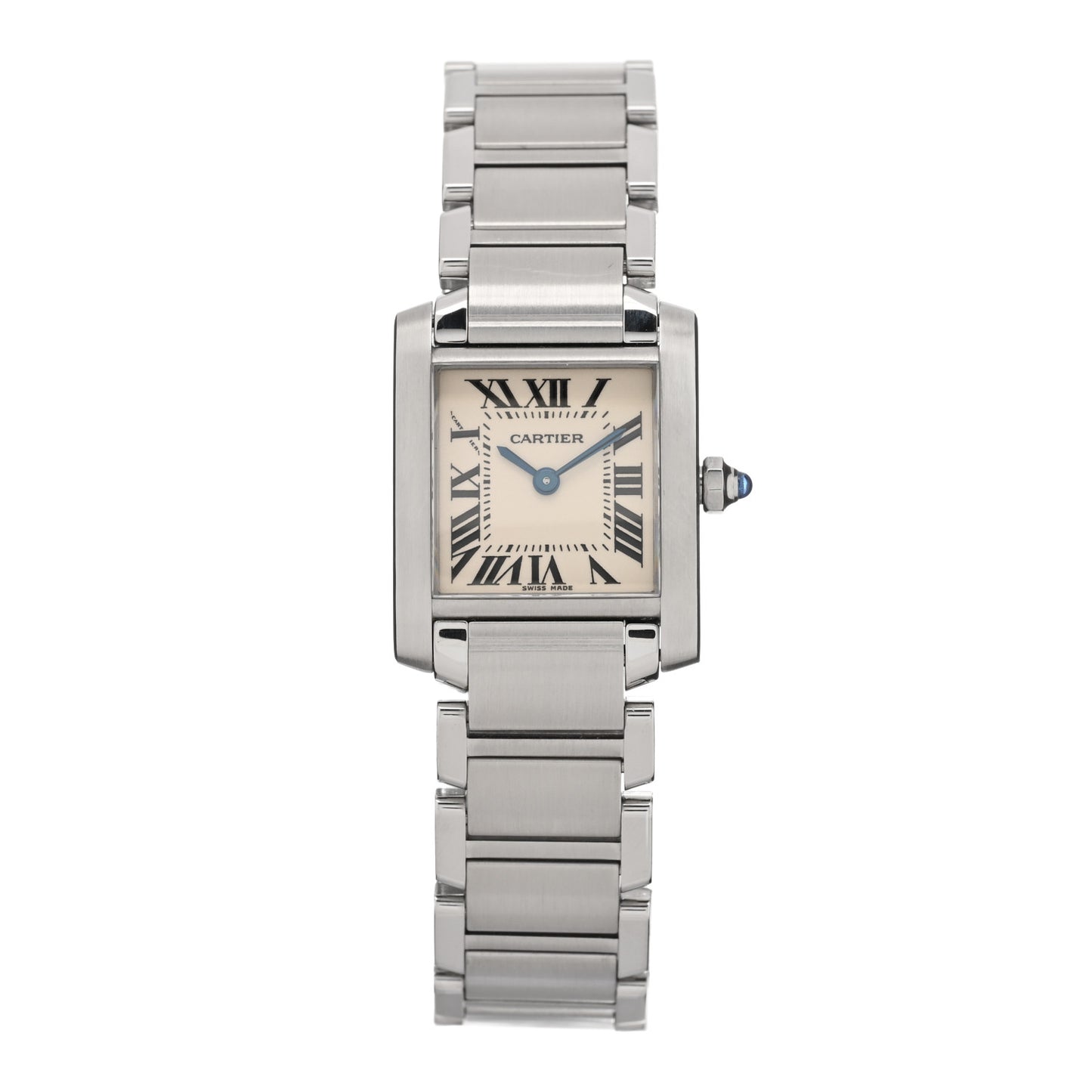 Stainless Steel 20mm Tank Francaise Quartz Watch