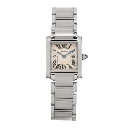 Cartier Stainless Steel 20mm Tank Francaise Quartz Watch 1 of 5