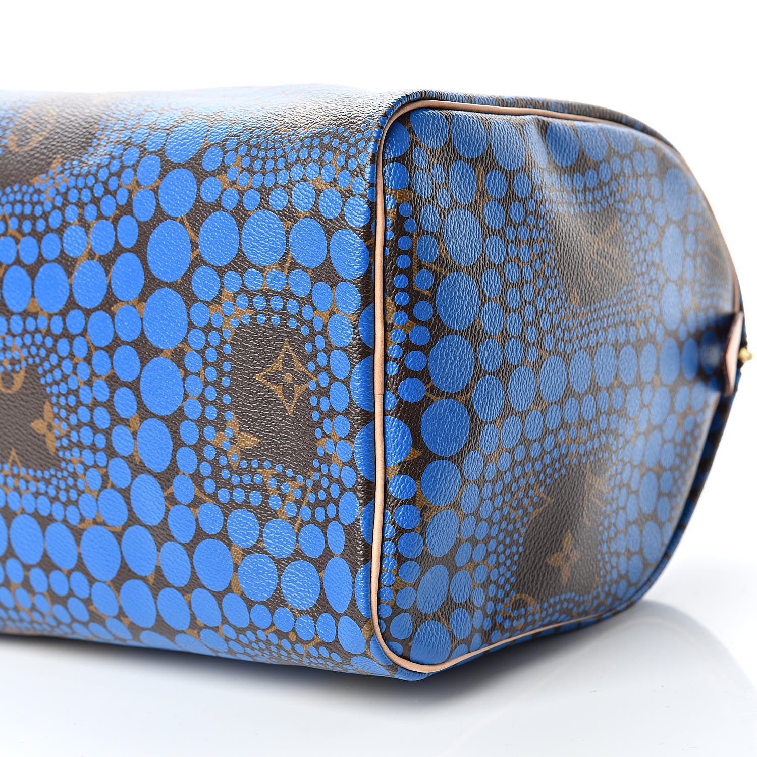 Louis Vuitton Monogram Kusama Town Speedy 30 Blue 10 of 14