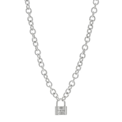Tiffany Sterling Silver 1837 Lock Charm Necklace 1 of 4
