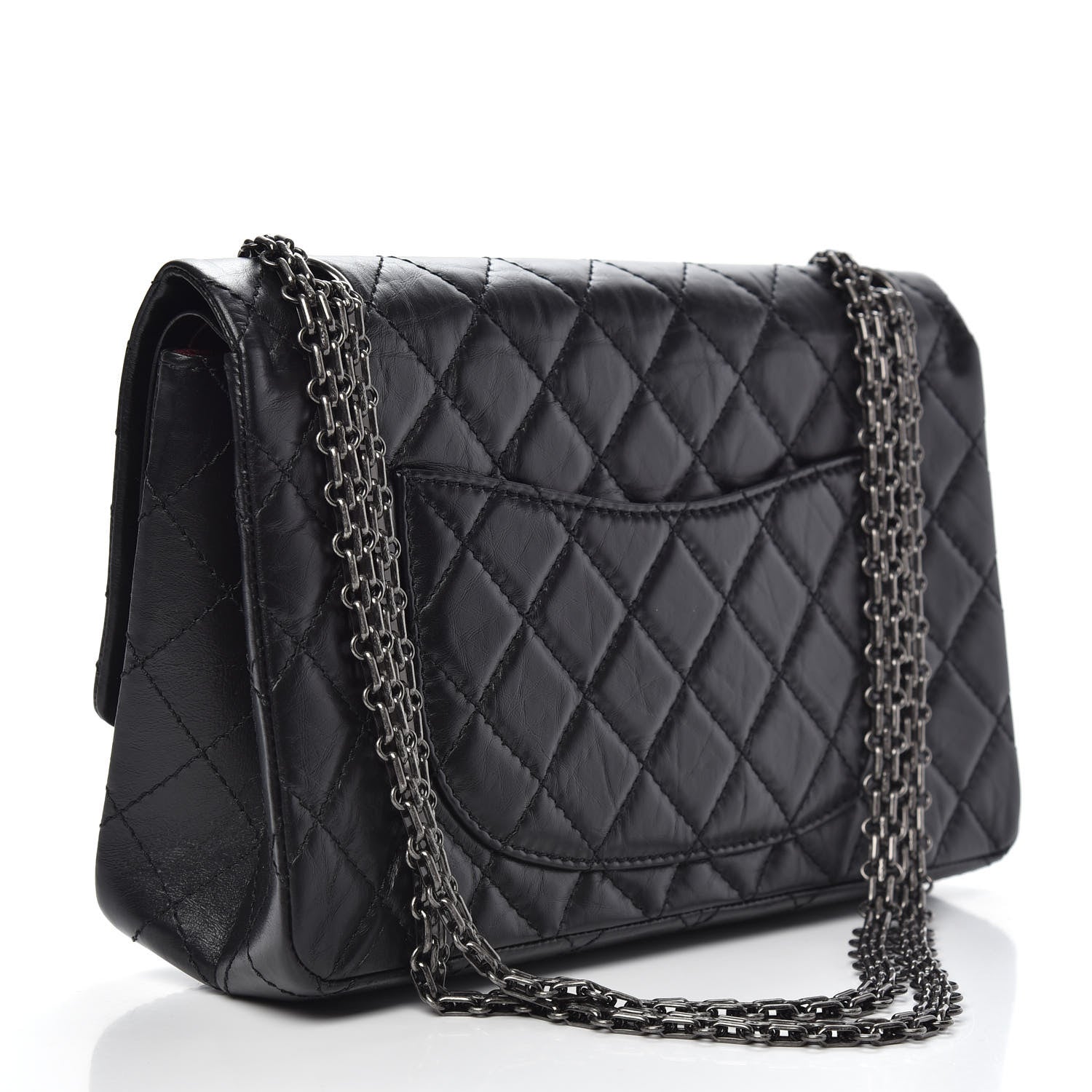 Chanel Aged Calfskin Quilted 2.55 Reissue 226 Flap Black 4 of 13