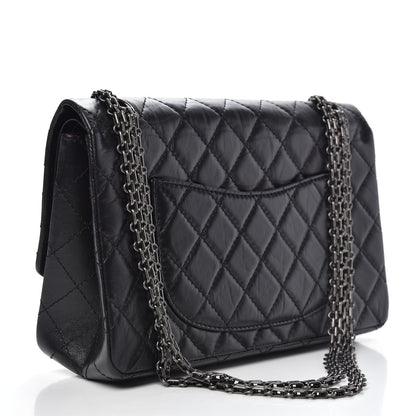 Chanel Aged Calfskin Quilted 2.55 Reissue 226 Flap Black 4 of 13
