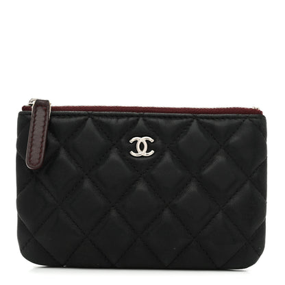 Chanel Lambskin Quilted Small Cosmetic Case Black 1 of 9