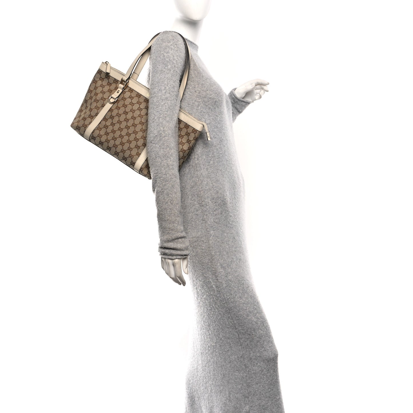 Monogram Medium Abbey Tote Off White