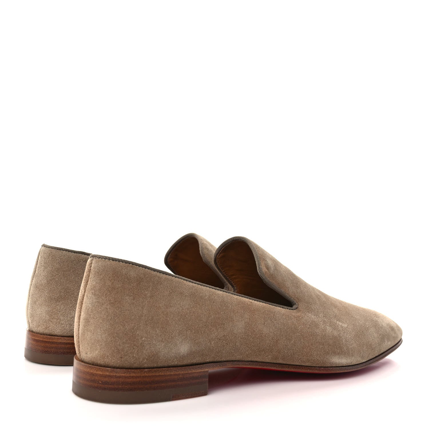 Christian Louboutin Veau Velours Mens Dandelion Flat Loafers 45 Champignon 4 of 8