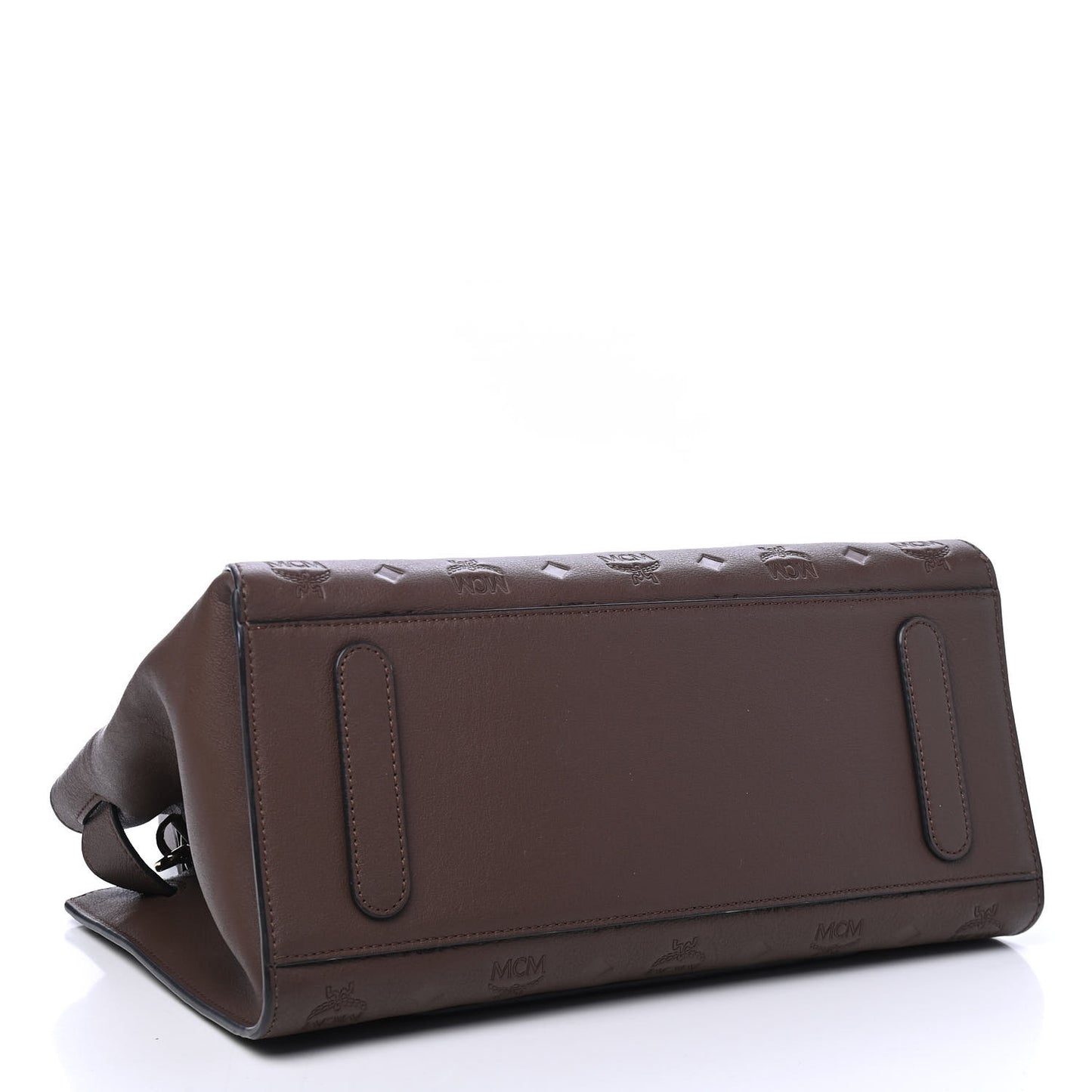 Calfskin Ottomar Monogram Medium Essential Tote Chestnut