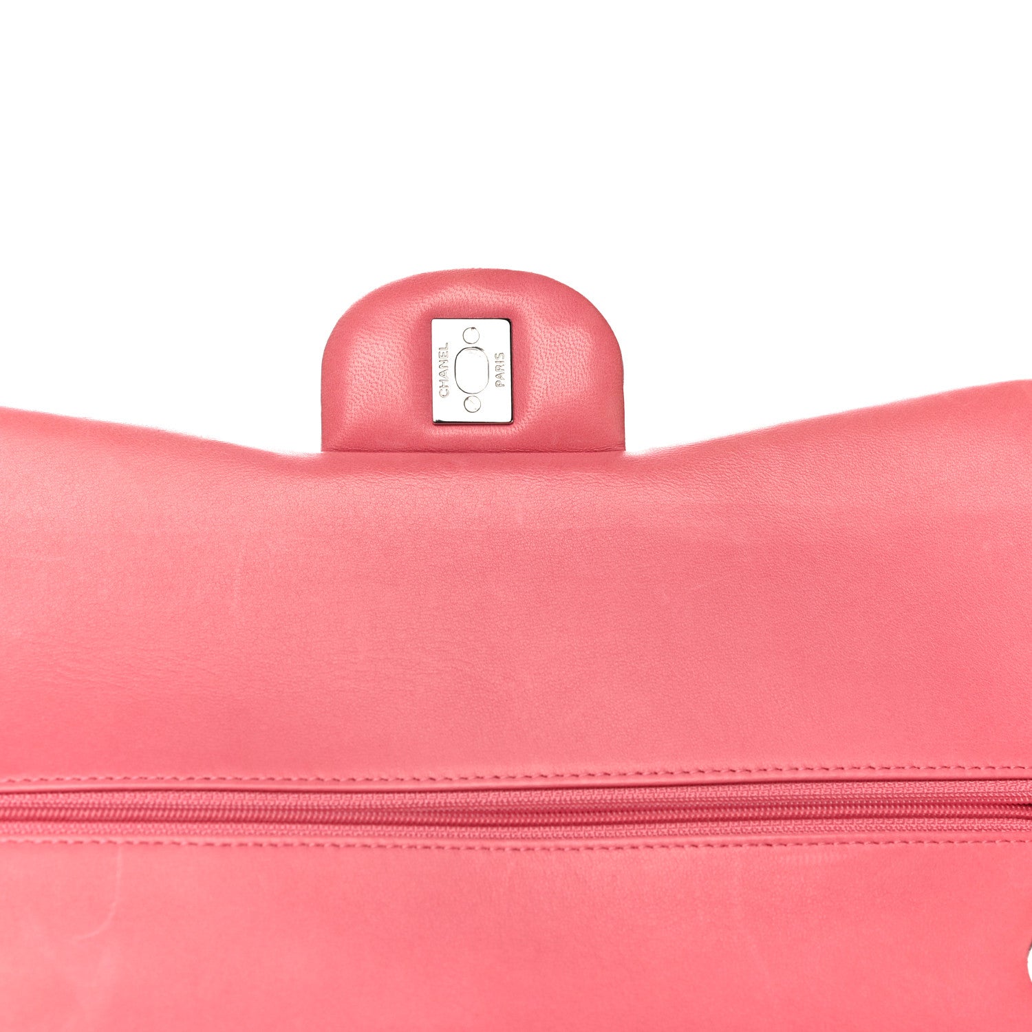 Chanel Lambskin Quilted Jumbo Double Flap Pink 14 of 29