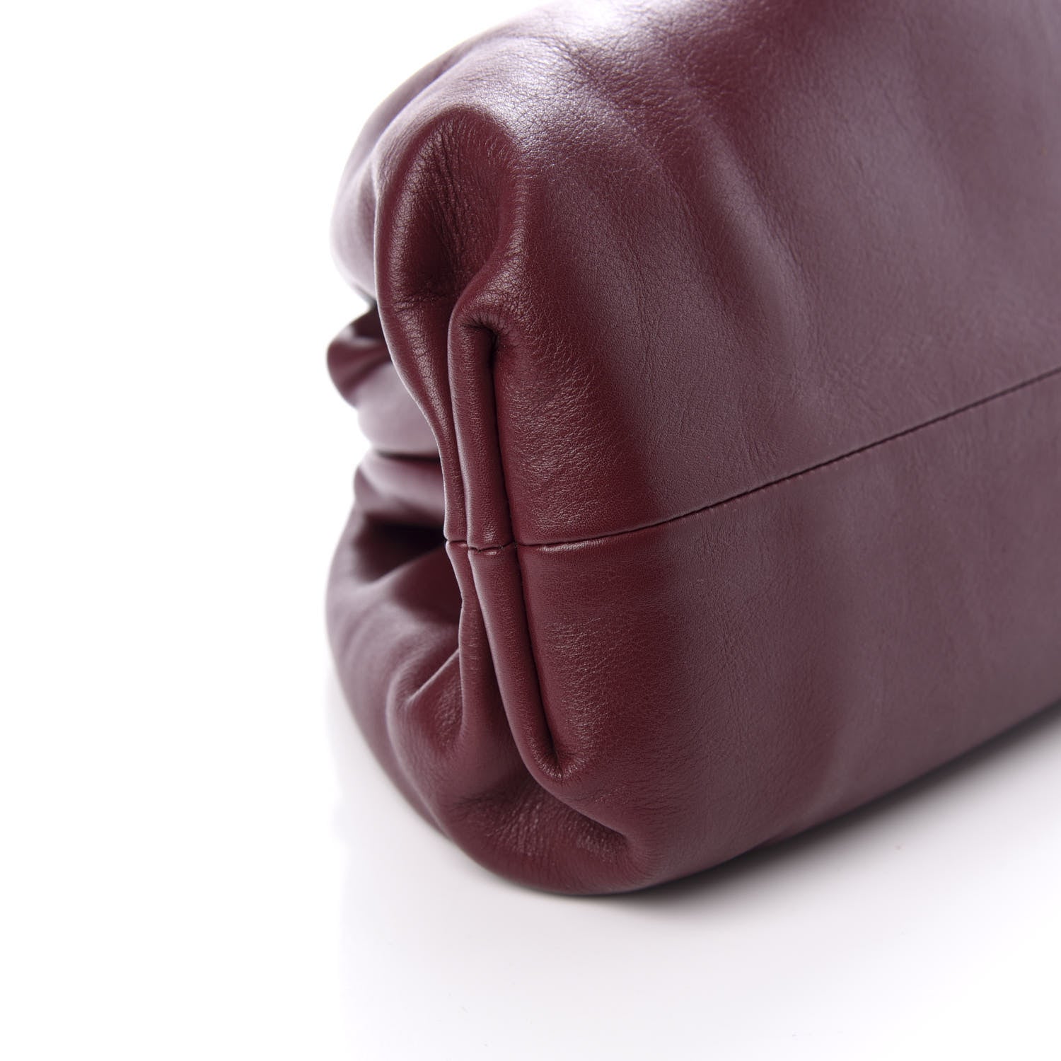 Bottega Veneta Smooth Butter Calf The Pouch Oversized Clutch Bordeaux 7 of 8