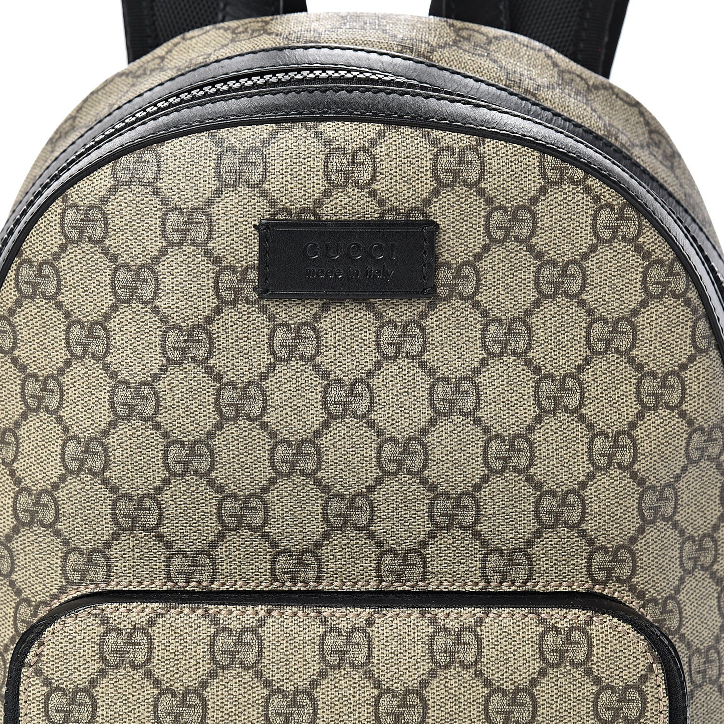 GG Supreme Monogram Small Eden Day Backpack Black