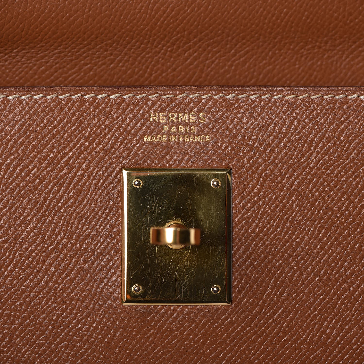 Hermes Courchevel Kelly Sellier 32 Gold 8 of 41